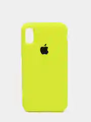 Лимонный силиконовый чехол iPhone X / iPhone XS, Silicone Case, с закрытым низом