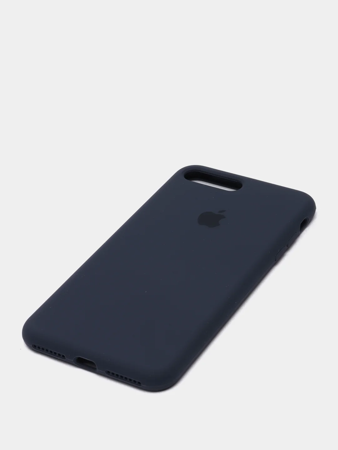 Темно-синий силиконовый чехол iPhone 7 Plus / iPhone 8 Plus, Silicone Case, с закрытым низом