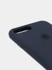 Темно-синий силиконовый чехол iPhone 7 Plus / iPhone 8 Plus, Silicone Case, с закрытым низом