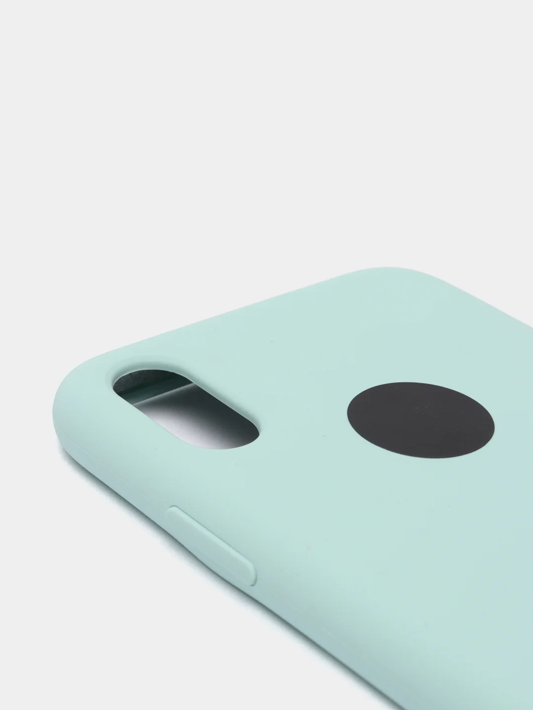 Бирюзовый силиконовый чехол iPhone X / iPhone XS, Silicone Case, с открытым низом