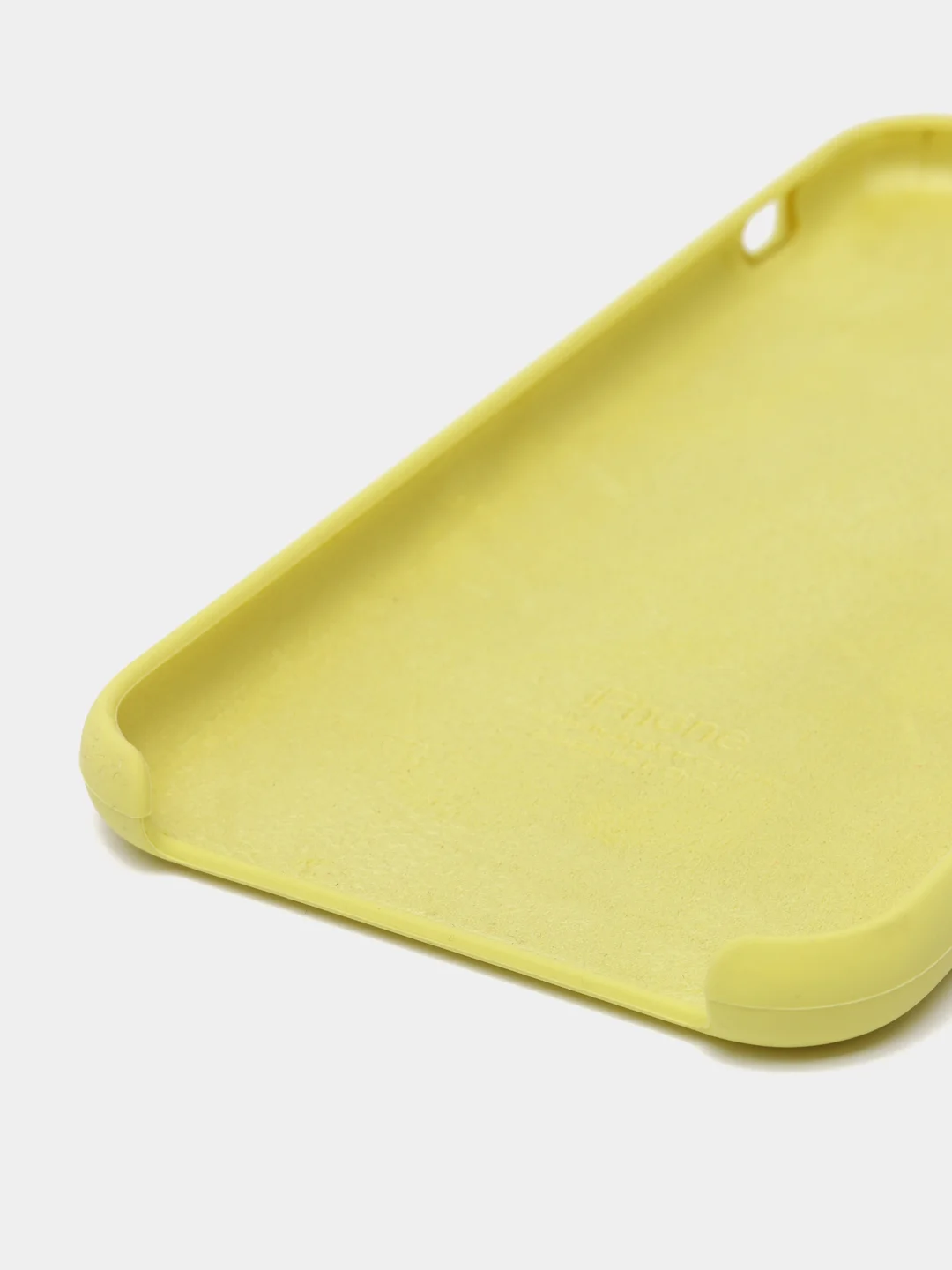Светло-жёлтый силиконовый чехол iPhone 11 Pro, Silicone Case, с открытым низом