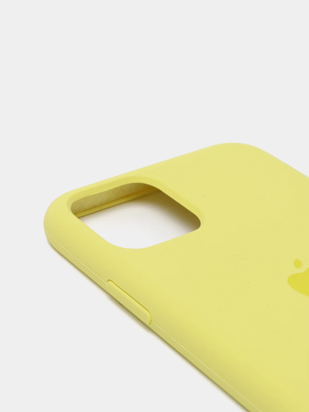Светло-жёлтый силиконовый чехол iPhone 11 Pro, Silicone Case, с открытым низом