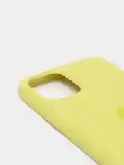 Светло-жёлтый силиконовый чехол iPhone 11 Pro, Silicone Case, с открытым низом