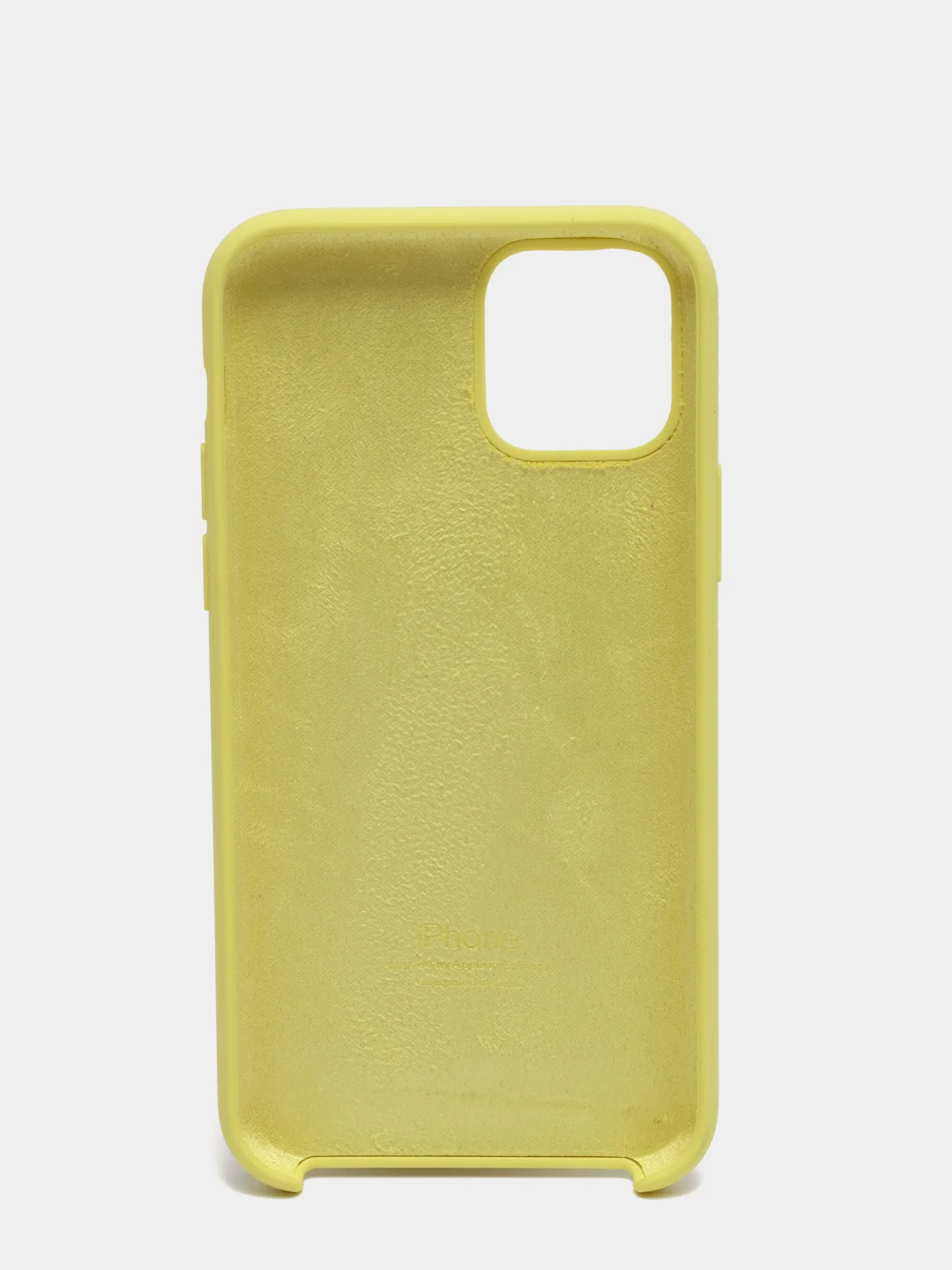 Светло-жёлтый силиконовый чехол iPhone 11 Pro, Silicone Case, с открытым низом