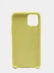 Светло-жёлтый силиконовый чехол iPhone 11 Pro, Silicone Case, с открытым низом
