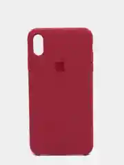 Бордовый силиконовый чехол iPhone XS Max, Silicone Case, с открытым низом
