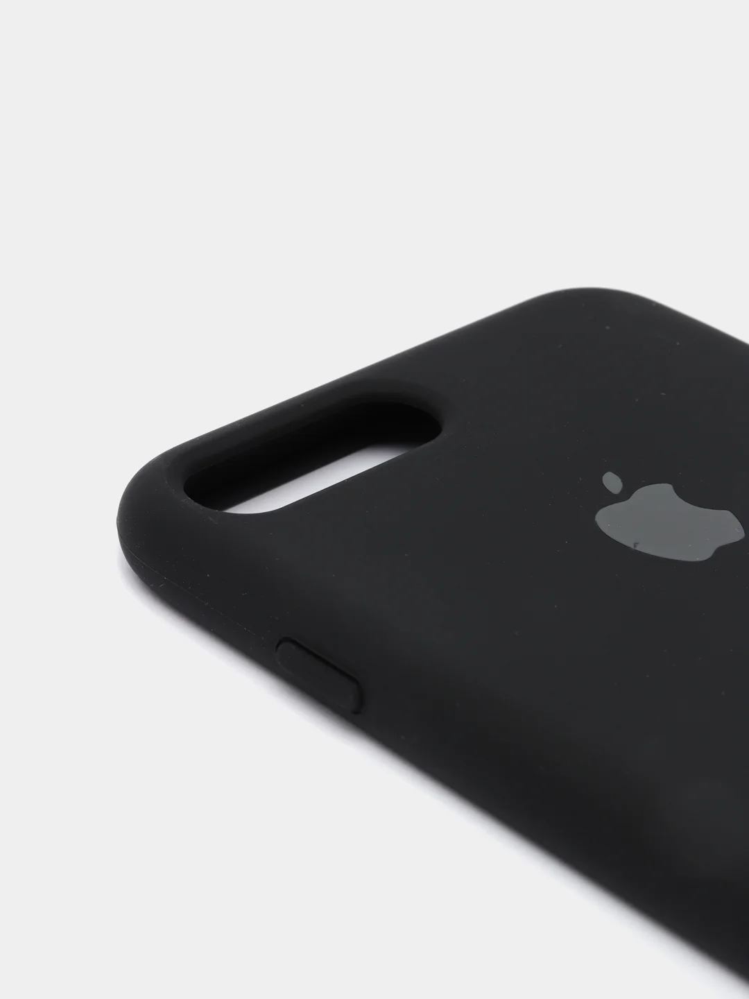 Черный силиконовый чехол iPhone 7 Plus / iPhone 8 Plus, Silicone Case, с закрытым низом