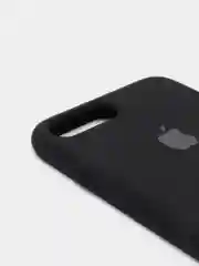 Черный силиконовый чехол iPhone 7 Plus / iPhone 8 Plus, Silicone Case, с закрытым низом