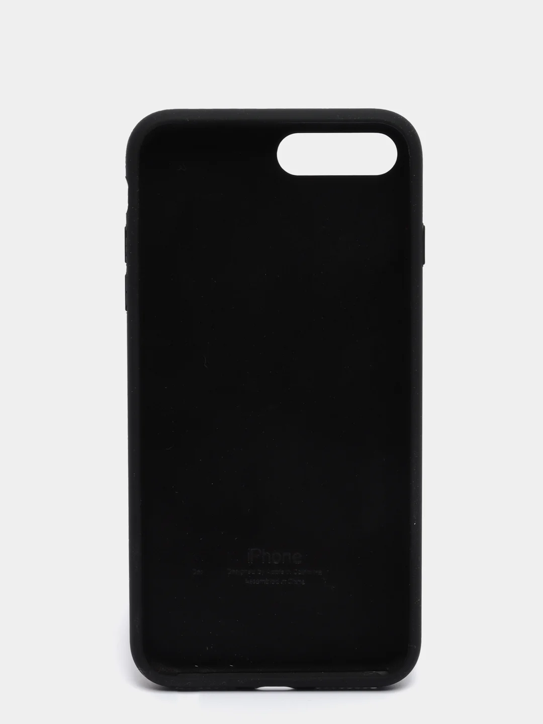 Черный силиконовый чехол iPhone 7 Plus / iPhone 8 Plus, Silicone Case, с закрытым низом