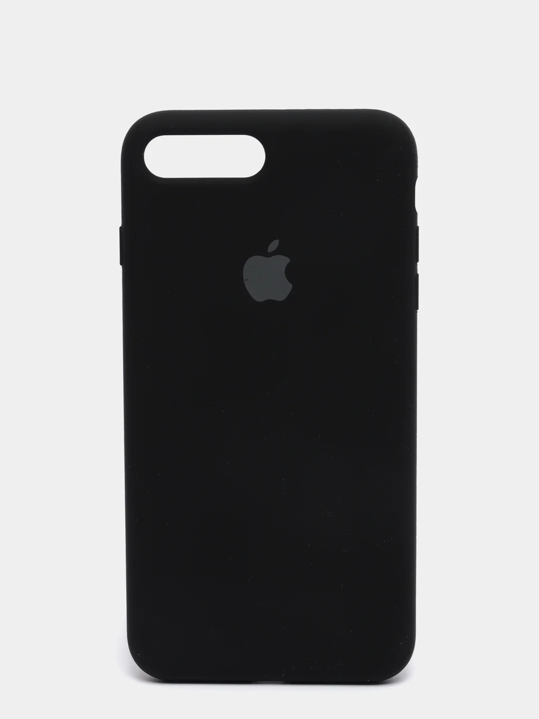 Черный силиконовый чехол iPhone 7 Plus / iPhone 8 Plus, Silicone Case, с закрытым низом