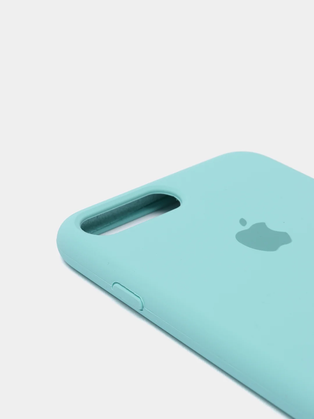 Бирюзовый силиконовый чехол iPhone 7 Plus / iPhone 8 Plus, Silicone Case, с закрытым низом
