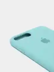 Бирюзовый силиконовый чехол iPhone 7 Plus / iPhone 8 Plus, Silicone Case, с закрытым низом