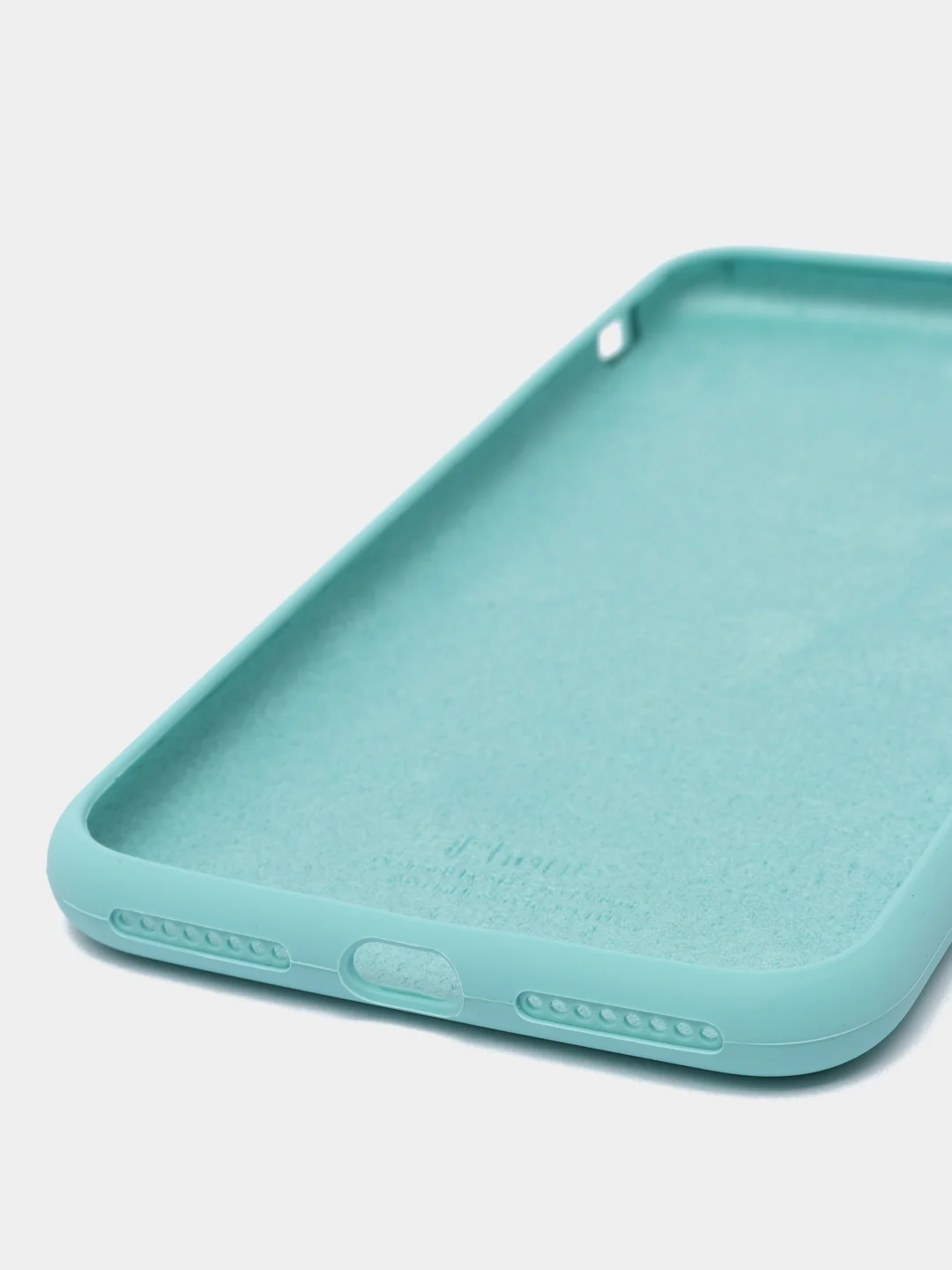 Бирюзовый силиконовый чехол iPhone 7 Plus / iPhone 8 Plus, Silicone Case, с закрытым низом