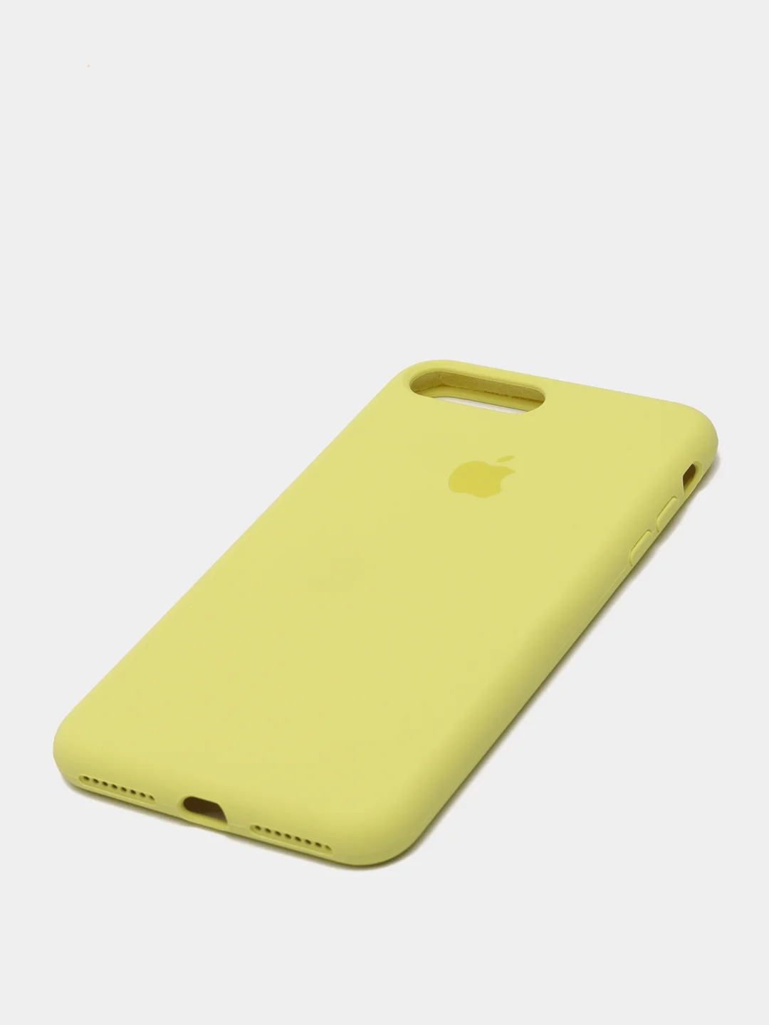 Желтый силиконовый чехол iPhone 7 Plus / iPhone 8 Plus, Silicone Case, с закрытым низом