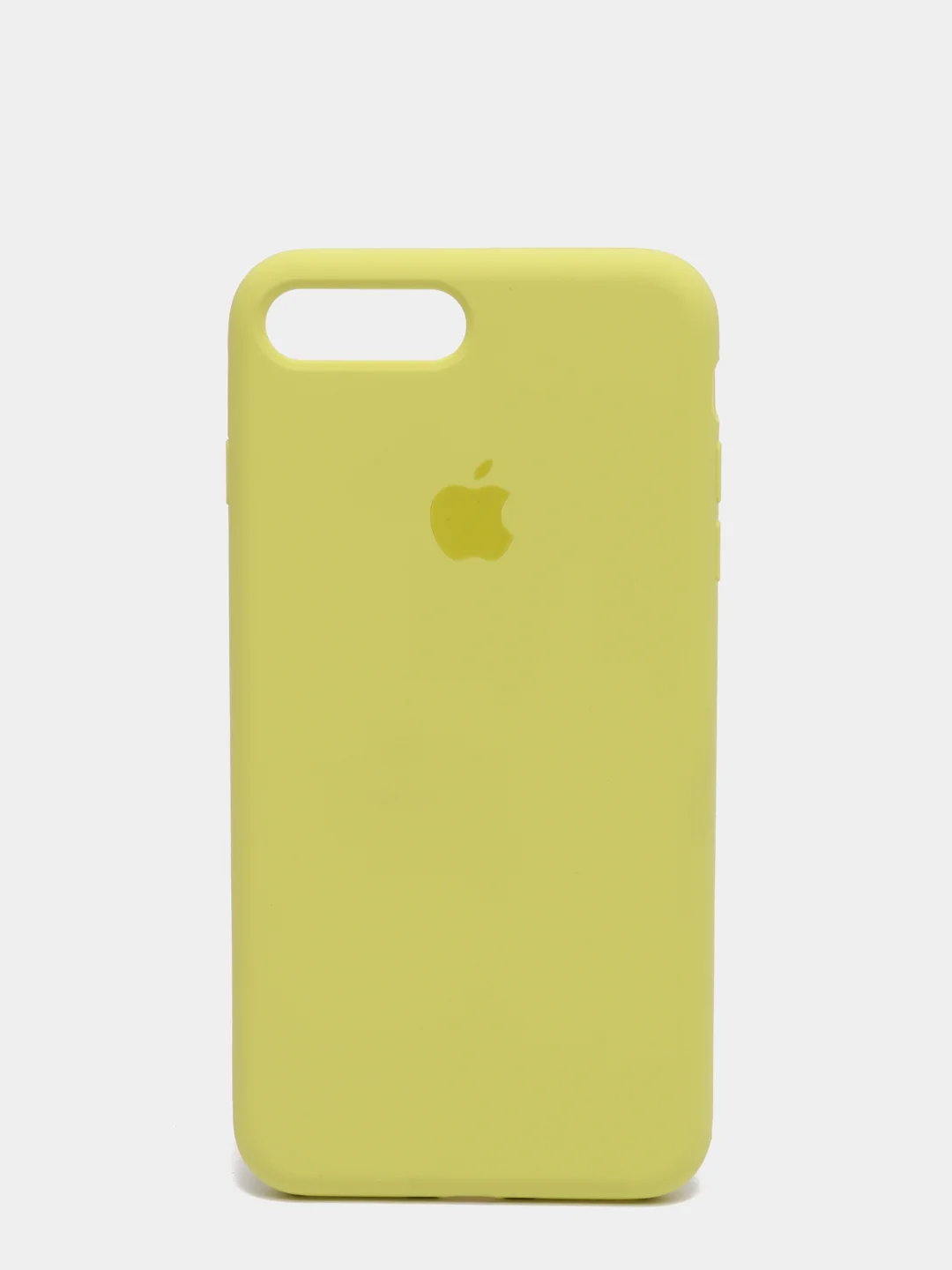 Желтый силиконовый чехол iPhone 7 Plus / iPhone 8 Plus, Silicone Case, с закрытым низом