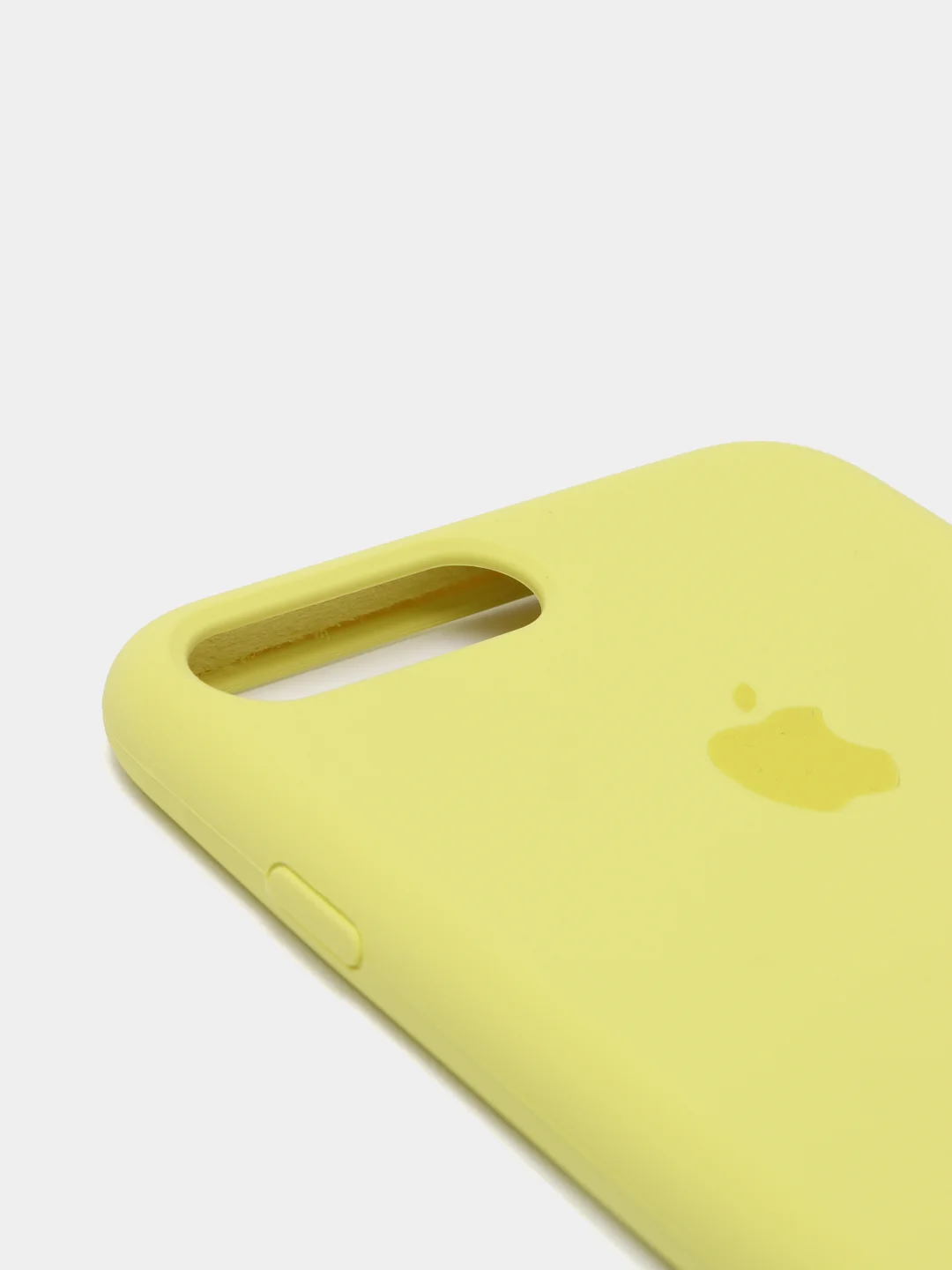 Желтый силиконовый чехол iPhone 7 Plus / iPhone 8 Plus, Silicone Case, с закрытым низом