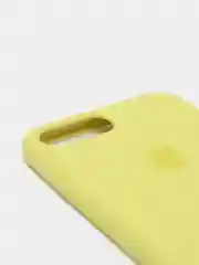 Желтый силиконовый чехол iPhone 7 Plus / iPhone 8 Plus, Silicone Case, с закрытым низом