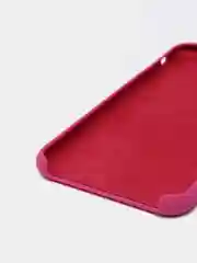 Тёмно-розовый силиконовый чехол iPhone XS Max, Silicone Case, с открытым низом