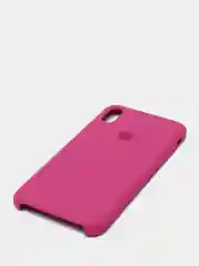 Тёмно-розовый силиконовый чехол iPhone XS Max, Silicone Case, с открытым низом
