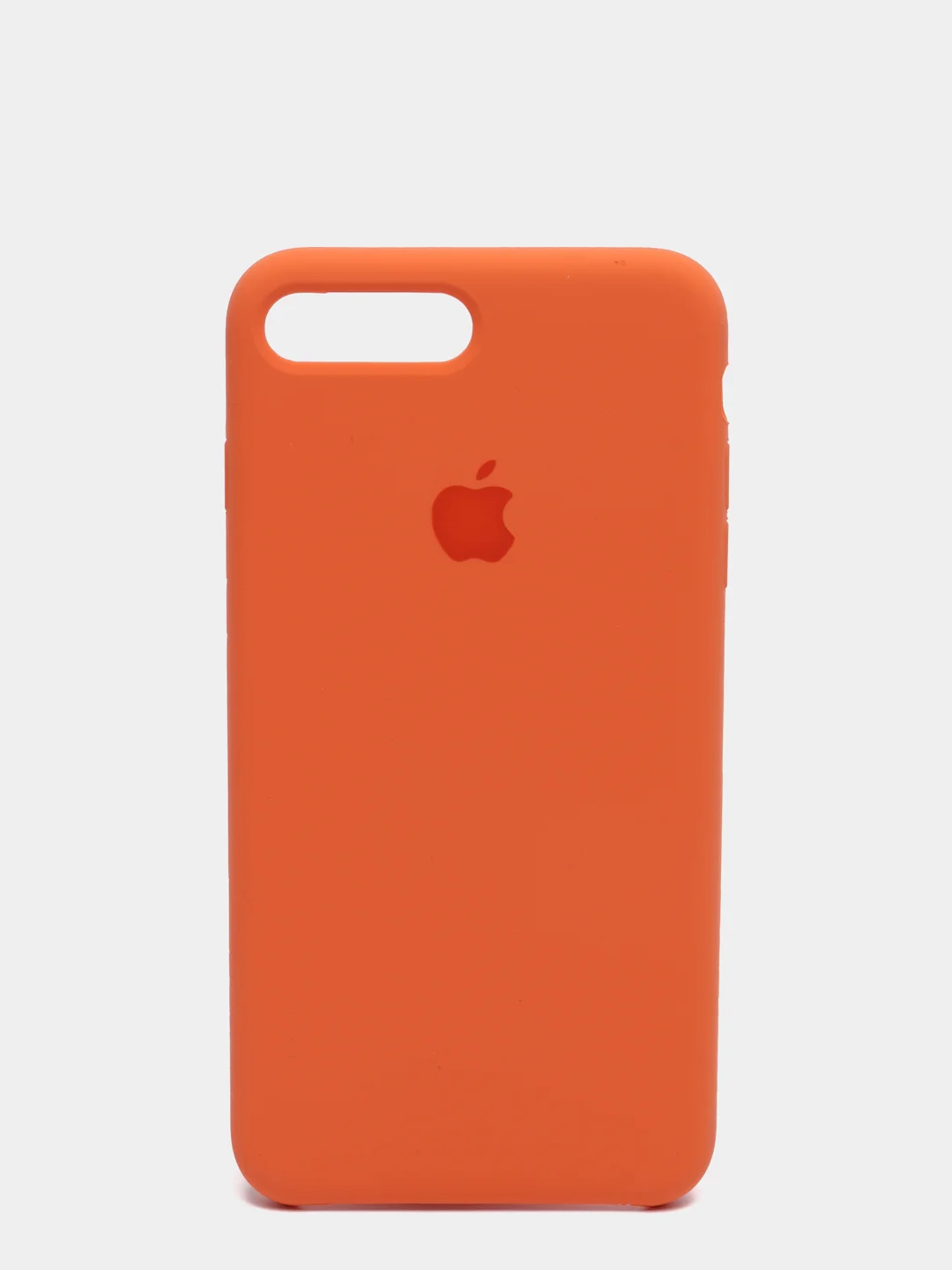 Оранжевый силиконовый чехол iPhone 7 Plus / iPhone 8 Plus, Silicone Case, с открытым низом