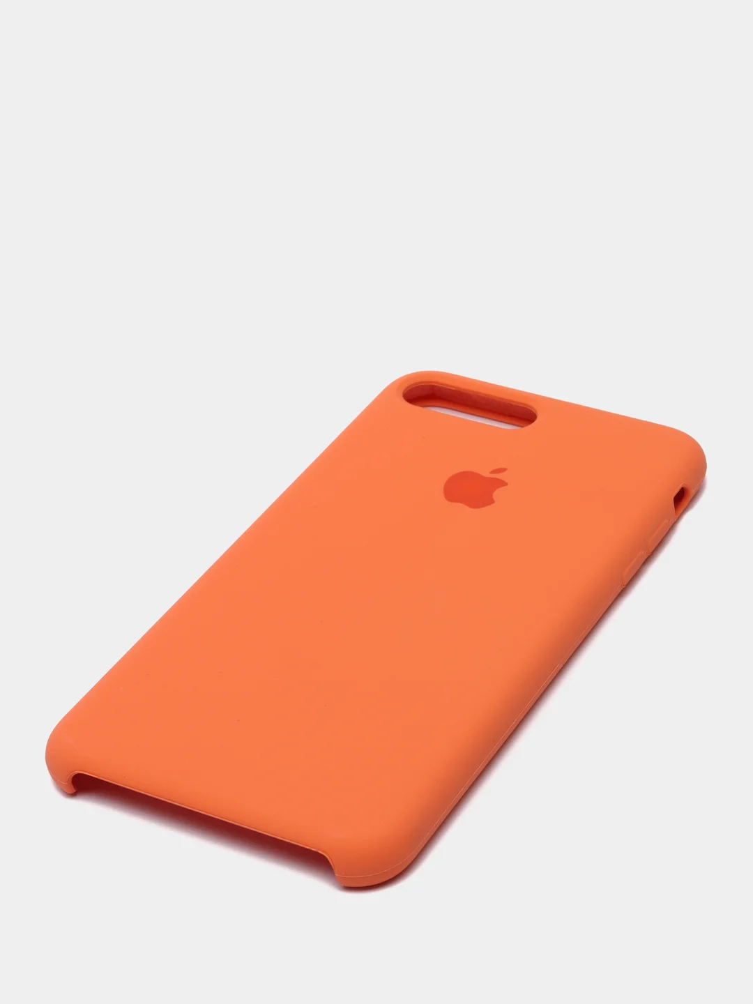 Оранжевый силиконовый чехол iPhone 7 Plus / iPhone 8 Plus, Silicone Case, с открытым низом