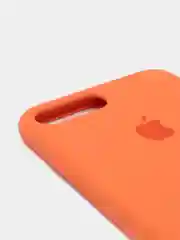 Оранжевый силиконовый чехол iPhone 7 Plus / iPhone 8 Plus, Silicone Case, с открытым низом