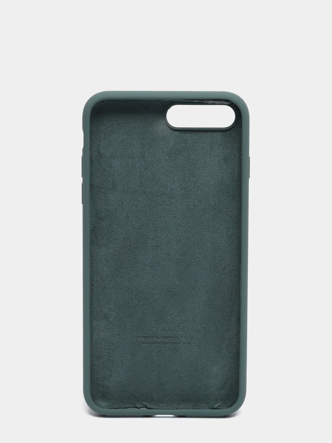Тёмно-бирюзовый силиконовый чехол iPhone 7 Plus / iPhone 8 Plus, Silicone Case, с закрытым низом