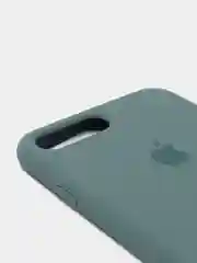 Тёмно-бирюзовый силиконовый чехол iPhone 7 Plus / iPhone 8 Plus, Silicone Case, с закрытым низом