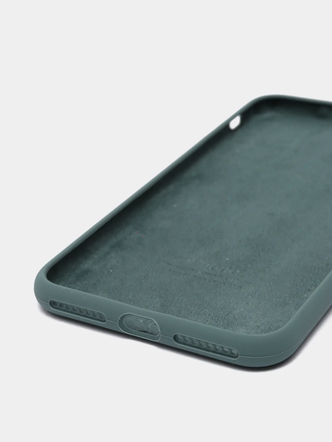 Тёмно-бирюзовый силиконовый чехол iPhone 7 Plus / iPhone 8 Plus, Silicone Case, с закрытым низом