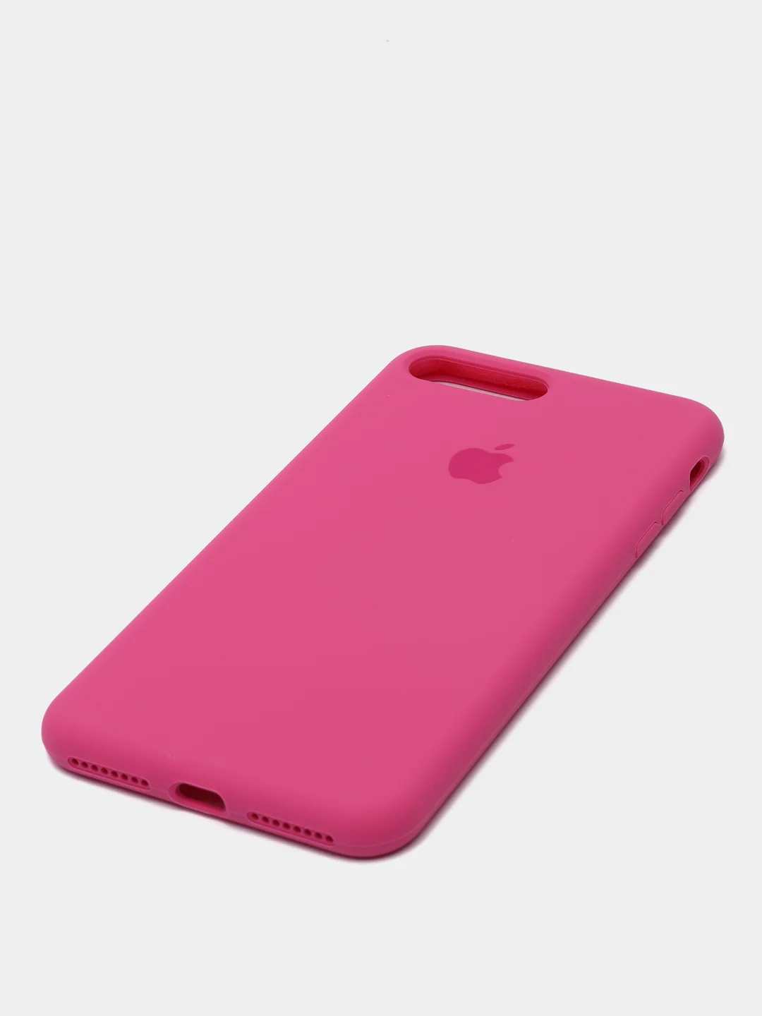 Тёмно-розовый силиконовый чехол iPhone 7 Plus / iPhone 8 Plus, Silicone Case, с закрытым низом