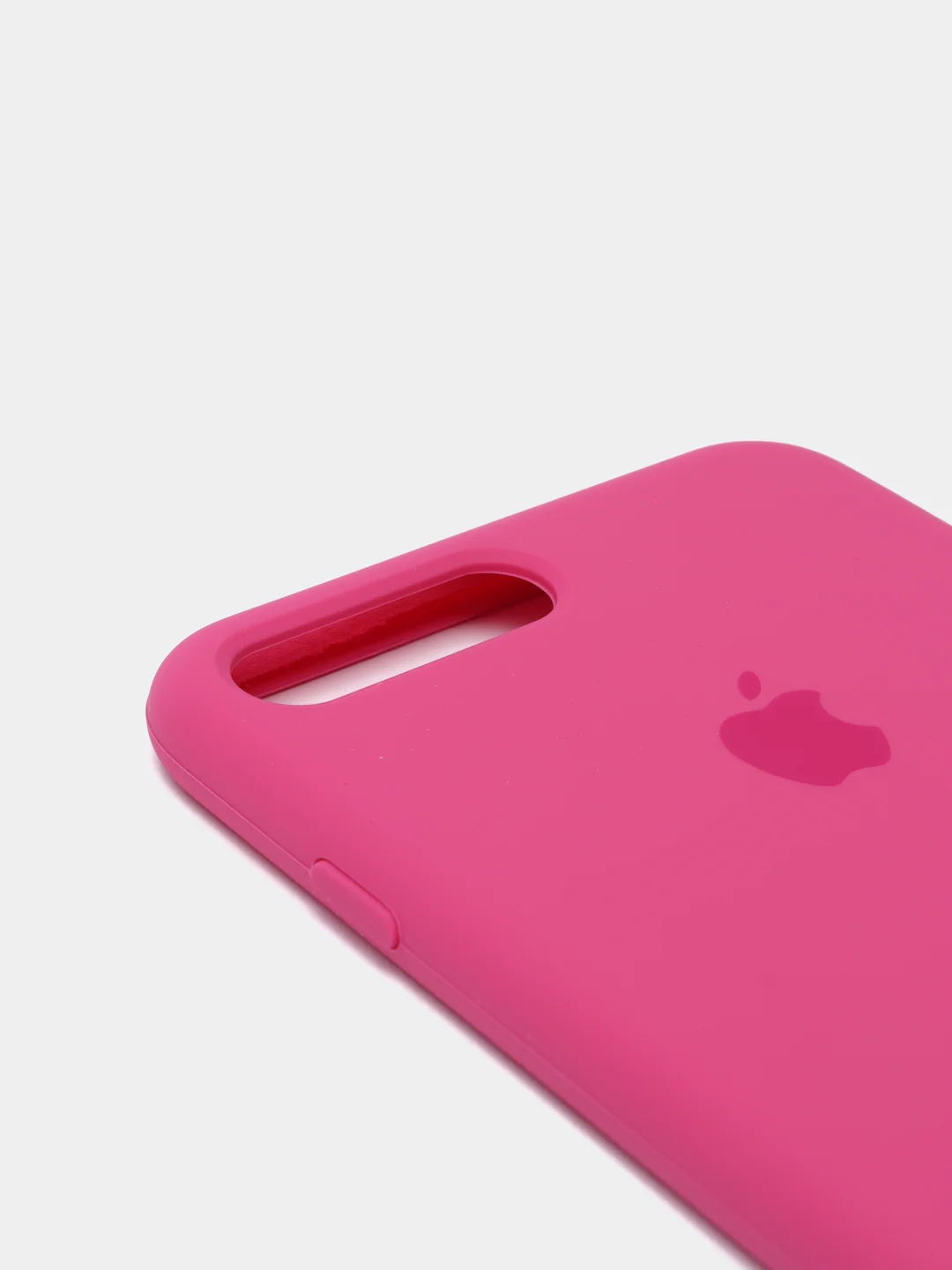 Тёмно-розовый силиконовый чехол iPhone 7 Plus / iPhone 8 Plus, Silicone Case, с закрытым низом
