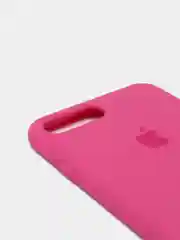 Тёмно-розовый силиконовый чехол iPhone 7 Plus / iPhone 8 Plus, Silicone Case, с закрытым низом