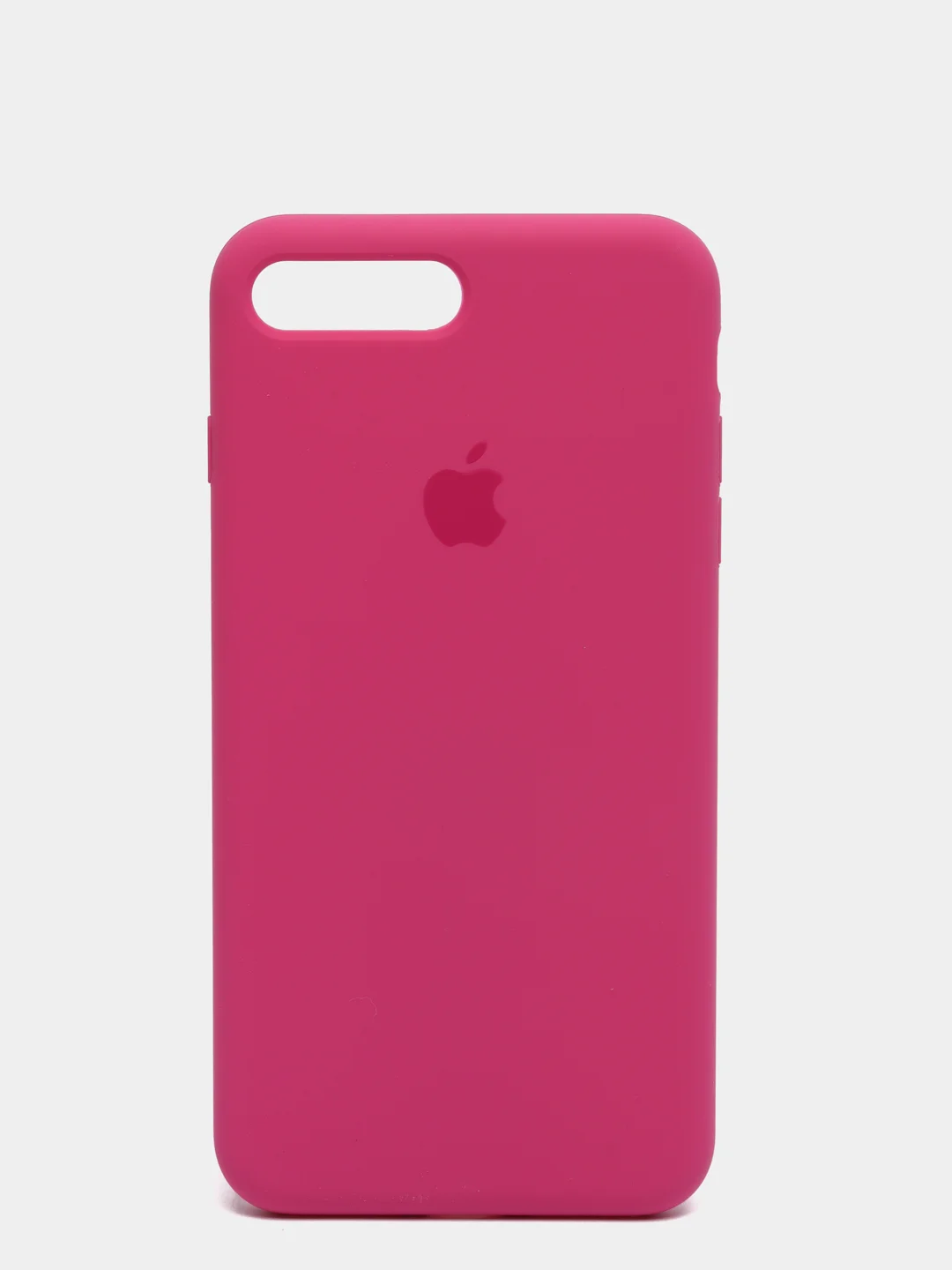 Тёмно-розовый силиконовый чехол iPhone 7 Plus / iPhone 8 Plus, Silicone Case, с закрытым низом
