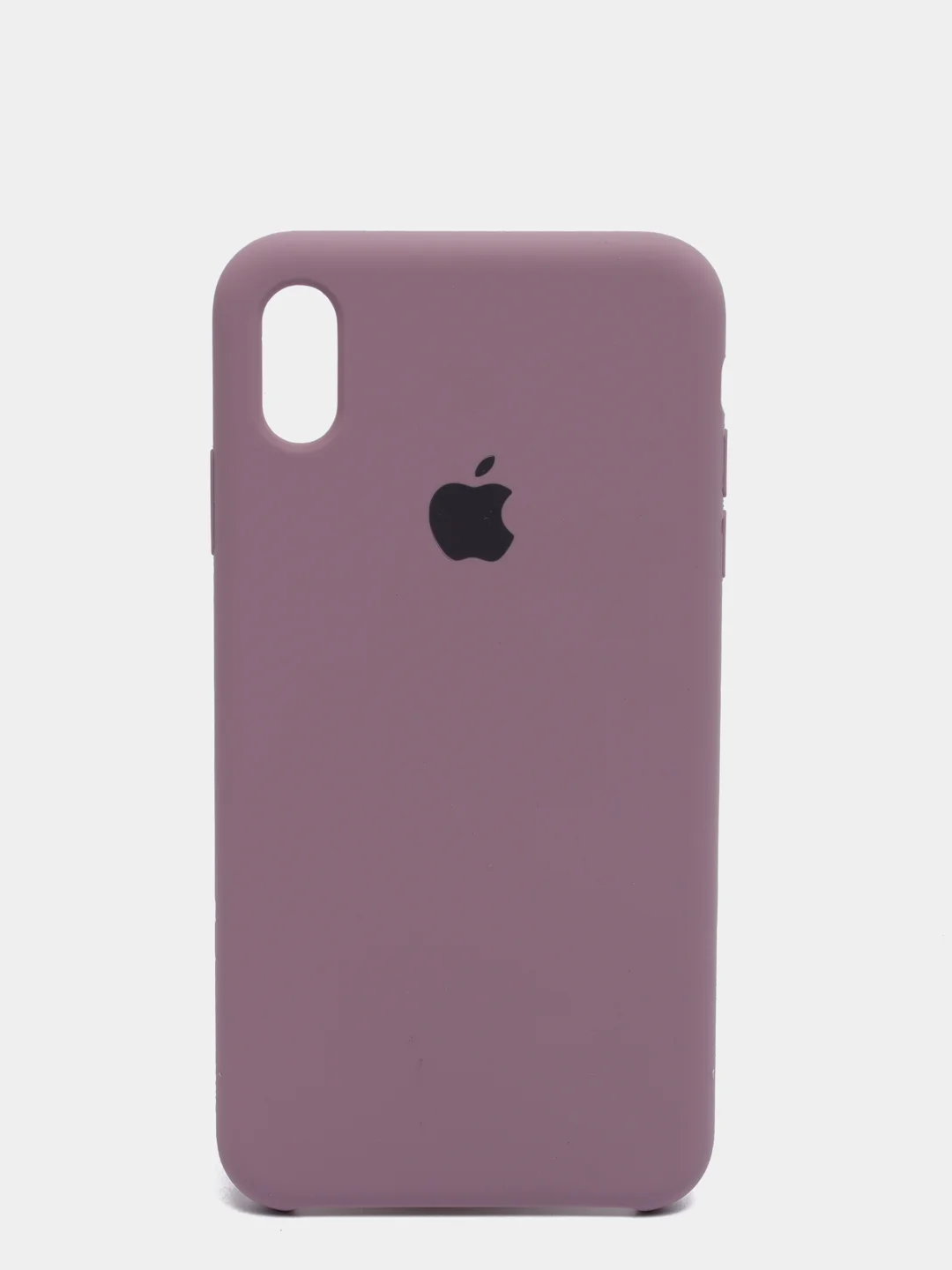 Сиреневый силиконовый чехол iPhone XS Max, Silicone Case, с открытым низом