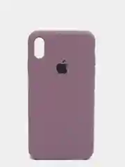 Сиреневый силиконовый чехол iPhone XS Max, Silicone Case, с открытым низом