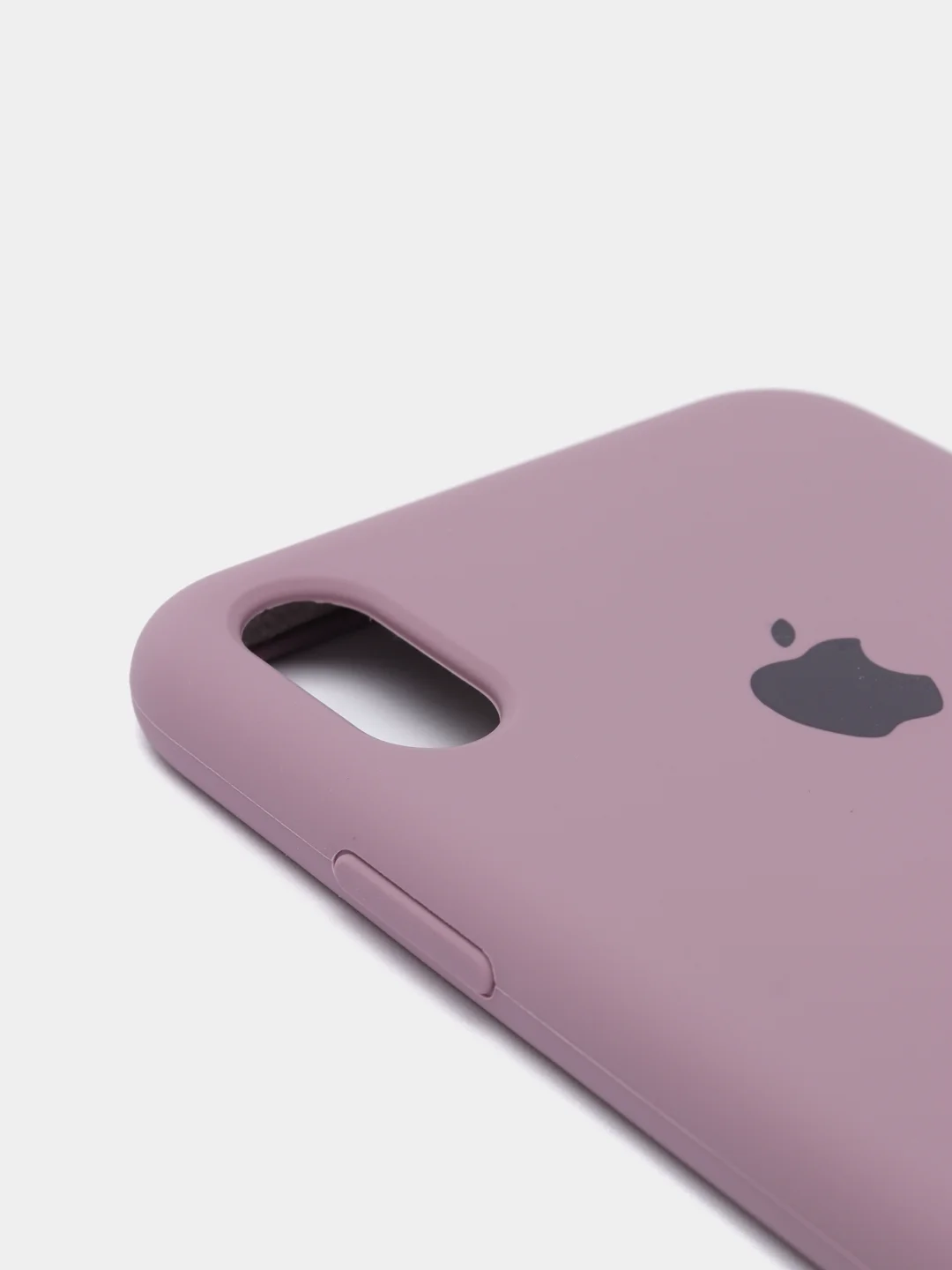 Сиреневый силиконовый чехол iPhone XS Max, Silicone Case, с открытым низом