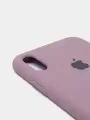 Сиреневый силиконовый чехол iPhone XS Max, Silicone Case, с открытым низом