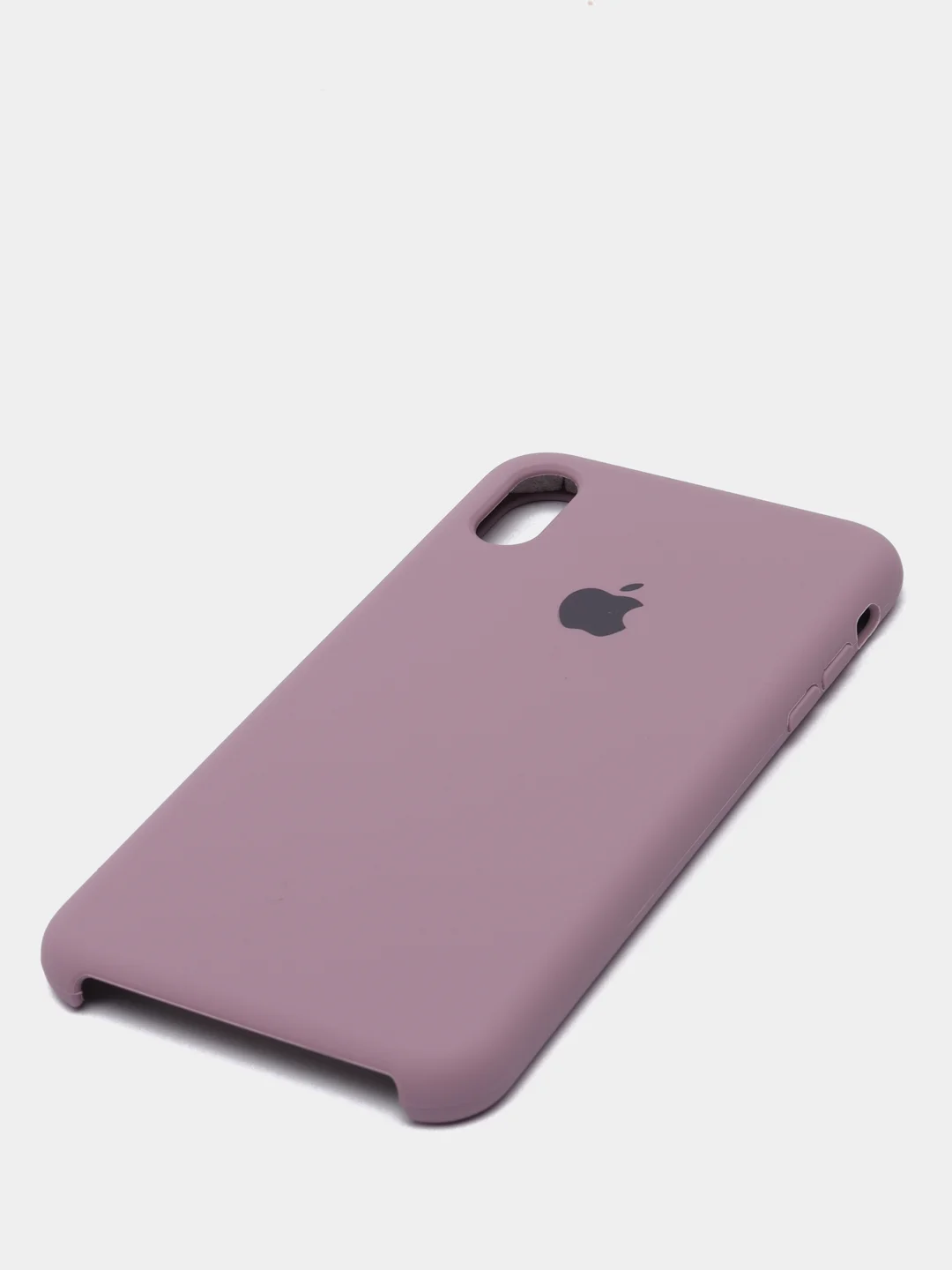 Сиреневый силиконовый чехол iPhone XS Max, Silicone Case, с открытым низом