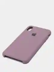 Сиреневый силиконовый чехол iPhone XS Max, Silicone Case, с открытым низом