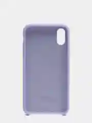 Лавандовый силиконовый чехол iPhone X / iPhone XS, Silicone Case, с открытым низом