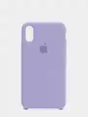 Лавандовый силиконовый чехол iPhone X / iPhone XS, Silicone Case, с открытым низом
