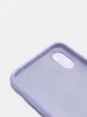 Лавандовый силиконовый чехол iPhone X / iPhone XS, Silicone Case, с открытым низом