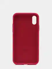 Бордовый силиконовый чехол iPhone X / iPhone XS, Silicone Case, с закрытым низом