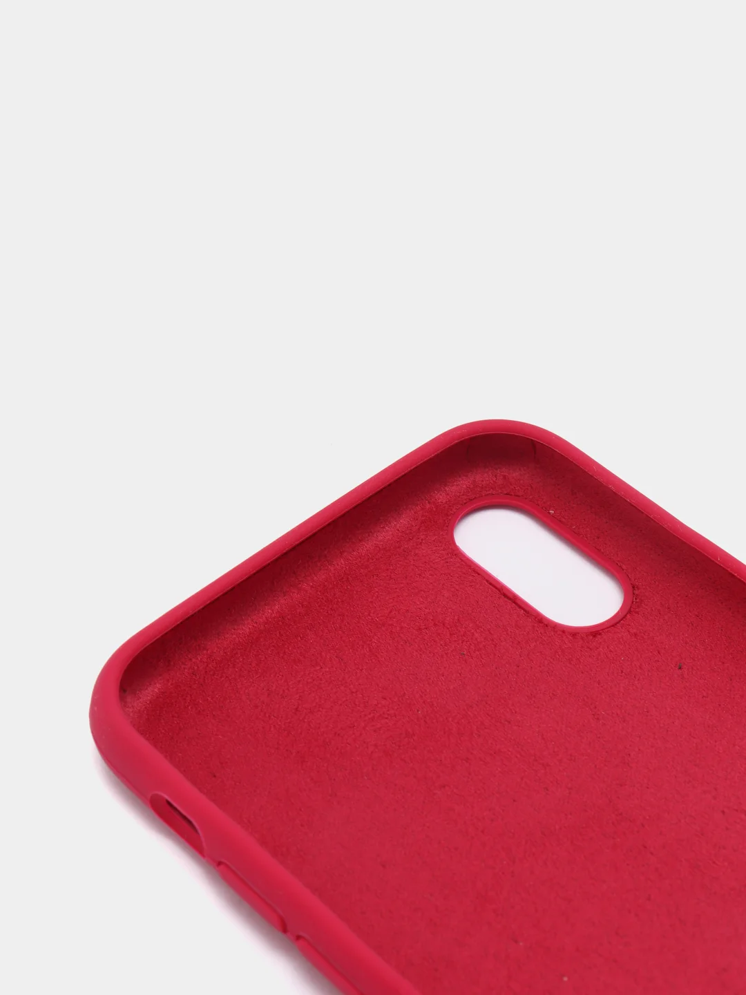 Бордовый силиконовый чехол iPhone X / iPhone XS, Silicone Case, с закрытым низом