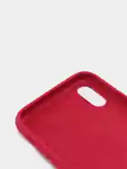 Бордовый силиконовый чехол iPhone X / iPhone XS, Silicone Case, с закрытым низом