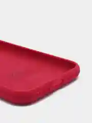 Бордовый силиконовый чехол iPhone X / iPhone XS, Silicone Case, с закрытым низом