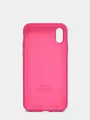 Тёмно-розовый силиконовый чехол iPhone X / iPhone XS, Silicone Case, с закрытым низом