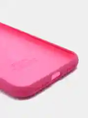 Тёмно-розовый силиконовый чехол iPhone X / iPhone XS, Silicone Case, с закрытым низом