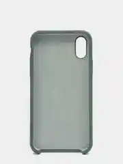 Тёмно-бирюзовый силиконовый чехол iPhone X / iPhone XS, Silicone Case, с открытым низом