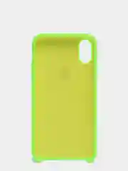 Салатовый силиконовый чехол iPhone X / iPhone XS, Silicone Case, с открытым низом